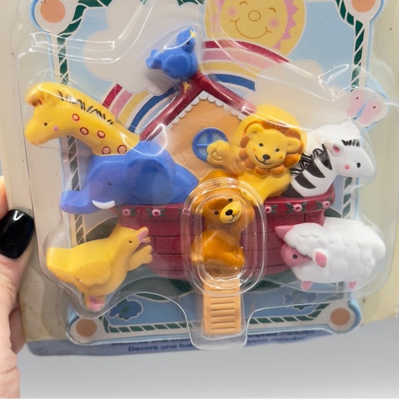 Vintage 1994 Baby’s Ark 3D Light Switch Plate Cover Noah’s Ark Zoo Animals NIP - Picture 6 of 10